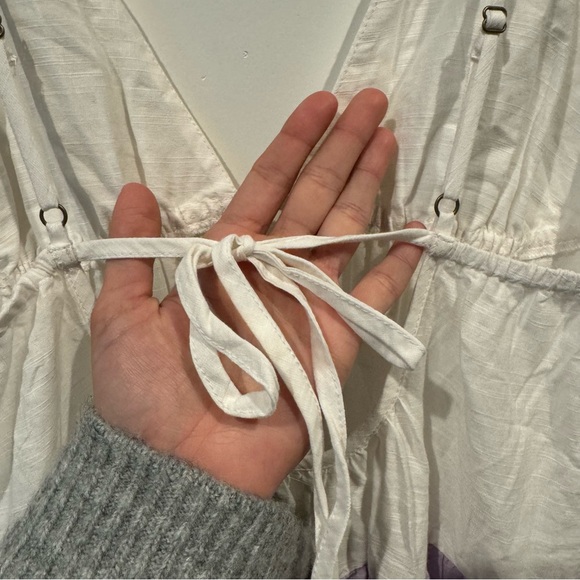 Anthropologie The Raya Colorblock Maxi Dress: Purple and White - Picture 12 of 16